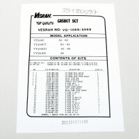 Engine gasket set complete for Honda VF 500 F F2...