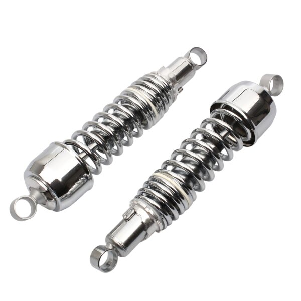 Paire d’amortisseurs réglables chromés pour Kawasaki Z 650 B # 1977-1980