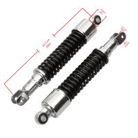 Paire d’amortisseurs réglables chromés/noirs pour Yamaha RD 125 200 # 1975