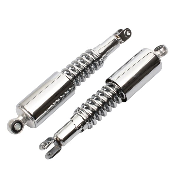 Par de amortiguadores ajustables cromados para Honda CB 750 K Four # 1969-1976