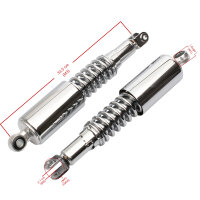 Par de amortiguadores ajustables cromados para Honda CB 750 K Four # 1969-1976