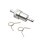 Petrol filter fuel filter chrome metal 8 mm