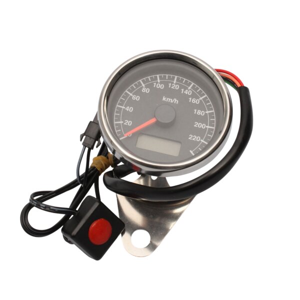 Electronic tachometer 0-240 km/h 60 mm black dial K=1.4