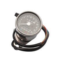 Mechanical tachometer 0-22 (0-220 km/h) 60 mm black dial...
