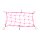 Luggage net pink 30 x 40 cm
