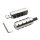 Estriberas ajustables chrome UNIVERSAL estriberas de conductor 8 mm de diámetro