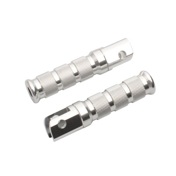 Jeu de repose-pieds aluminium rond avant pour Honda CB CBF CBR VFR VTR XL