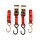 Lashing strap set with ratchet red 450 cm