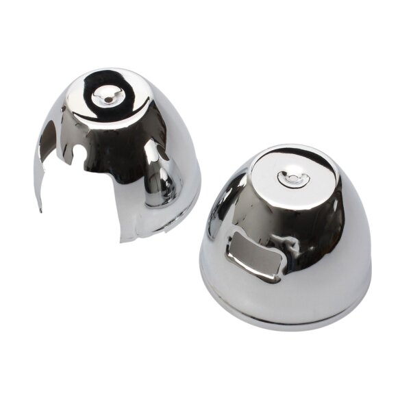 Lower Chrome Instrument Cover Pair for Kawasaki Z 650 750 900 1000 Z1 900