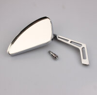 Mirror rear view mirror chopper left universal flames M10 thread