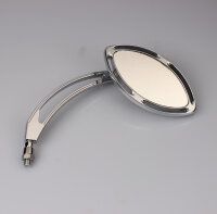 Mirror rear view mirror chopper right universal M10 thread oval shape