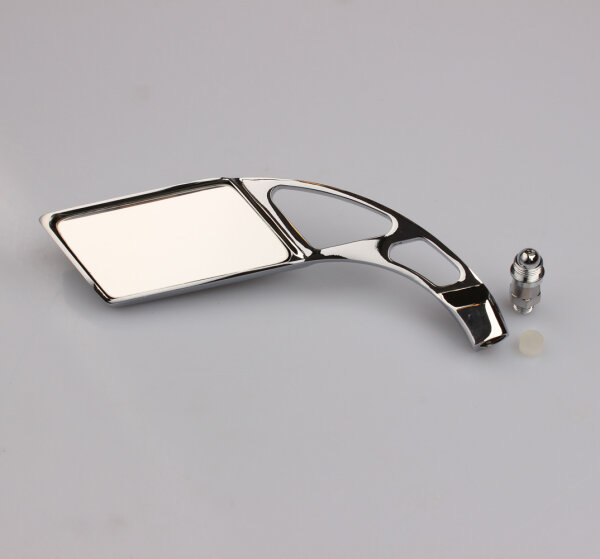 Mirror rear view mirror chopper left universal M10 thread rhombus