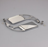 Mirror rear view mirror chopper left universal M10 thread rhombus