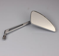 Mirror rear view mirror chopper right universal black flames M10 thread
