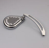 Mirror rear view mirror chopper right universal M10 thread teardrop shape