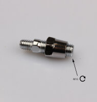 Mirror rear view mirror chopper right universal M10 thread teardrop shape