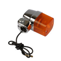 Motorrad Mini-Blinker kurz Alu verchromt UNIVERSAL 12V 23W