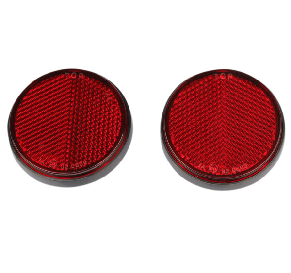 Reflektor Satz rot/schwarz für Kawasaki Z 900 Z1 Z1A Z1B # 28012-008
