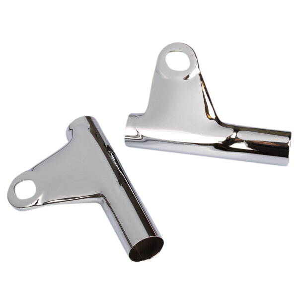 Lamp holder pair chrome for Kawasaki Z 900 KZ900 Z 1000 # 44033-072 44034-072