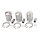 Piston set oversize 0.25 mm for Kawasaki KH 250 S1 250 Mach 1