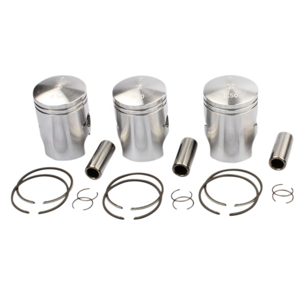 Piston set oversize 0.50 mm for Kawasaki KH 250 S1 250 Mach 1