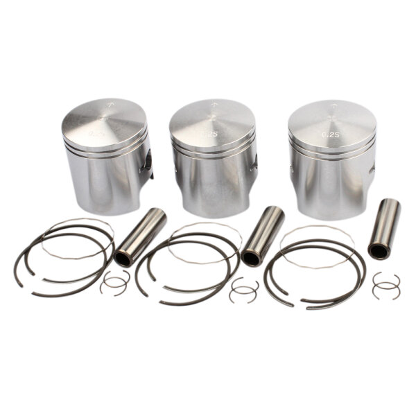 Piston set oversize 0.25 mm for Kawasaki KH 400 S3 400 Mach 2