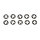 Clips de cubierta lateral 10 piezas para Kawasaki Z 750 1000 1100 VN 800 # 92018-005