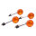 4x Clignotants Indicateur p. Suzuki GN 125 GS 450 550 1000 GSX 1100 35601-47290