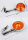 4x Frecce Indicatore p Yamaha SR 500 XJ 650 XS 750 850 341-83330-72 2J4-83330-40