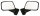 Mirror Set for Honda GL 1200 Goldwing 88120-MG9-683 88110-MG9-683