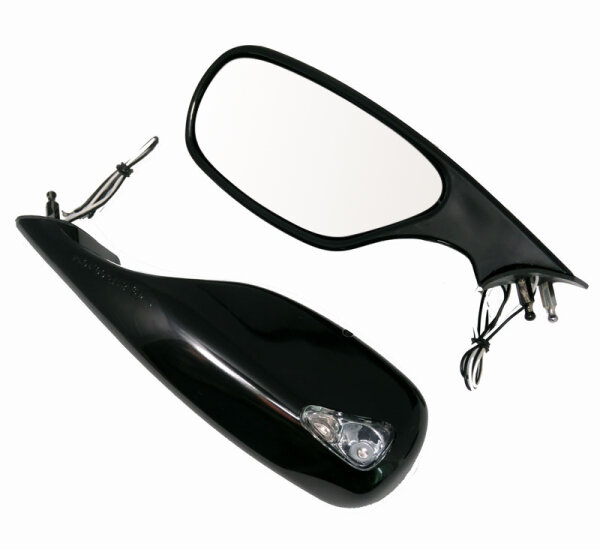 2x Espejo Retrovisor LED negro para Ducati 748 / 916 / 996 / 998