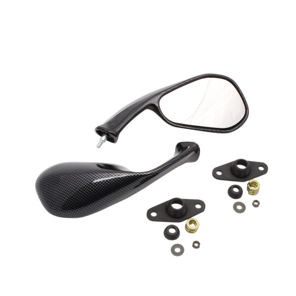 Mirror Set Carbon Look for Aprilia RS 50 125 250 Extrema / Replica