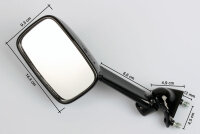 2x Specchio retrovisori per Kawasaki ZZR 600 ZX600D...