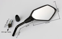 Mirror Set for Kawasaki Z 750 1000 C ABS 2007-2010 56001-0117 56001-0118