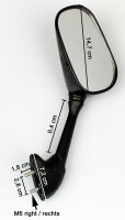 2x Rétroviseur Miroir pour Yamaha YZF-R6 RJ05 RJ09...
