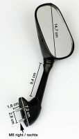 Mirror Set for Yamaha YZF-R6 RJ05 RJ09 R6S YZFR6S 5SL-26290-00 5SL-26280-00