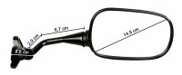 2x Rétroviseur Miroir pour Honda CBF 600 S PC38 88110-MER-D00 88120-MER-D00
