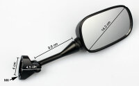 2x Specchio retrovisori per Honda VFR 800 RC46 2002-2008 88110-MCW-D01