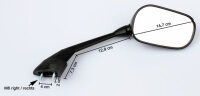 2x Espejo Retrovisor para Yamaha FZ 1 S Fazer RN16...