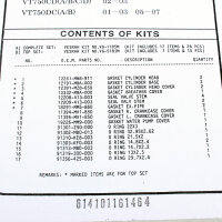 Motor Dichtsatz Dichtungssatz komplett für Honda VT...