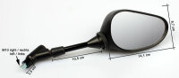 2x Espejo Retrovisor para Yamaha XJ 6 N NA FZ 8 N...