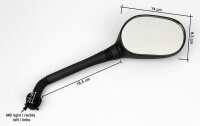 Mirror Set for Yamaha YP 125 R X-MAX YP 250 Black-MAX 1B9-F6290-20 1B9-F6280-20