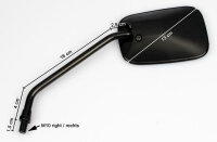2x Rétroviseur Miroir pour Honda MBX 50 SD 80 SW SWD 88110-GE2-003 88120-GE2-003
