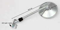 2x Specchio retrovisori per Suzuki LS 650 Savage VS 600 750 800 1400 Intruder