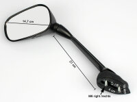2x Espejo Retrovisor para Yamaha XJ6 600 F FS Diversion RJ19 RJ22 36P-26290-00