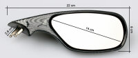 2x Specchio retrovisori Carbon Look per Ducati 748 916...