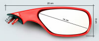 2x Specchio retrovisori rosso per Ducati 748 916 996 998...