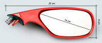 Mirror Set Red for Ducati 748 916 996 998 Years 1994-2003