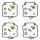4x Kit de réparation de carburateur CAB-S8 pour Suzuki GSX 1100 G # 1991-1996
