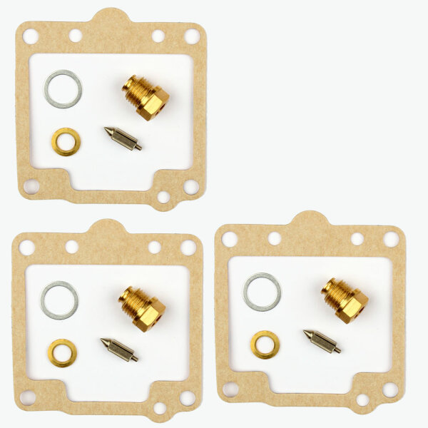 3x Kit di riparazione carburatore CAB-Y5 per Yamaha XS 750 E  /SE # 1978-1982